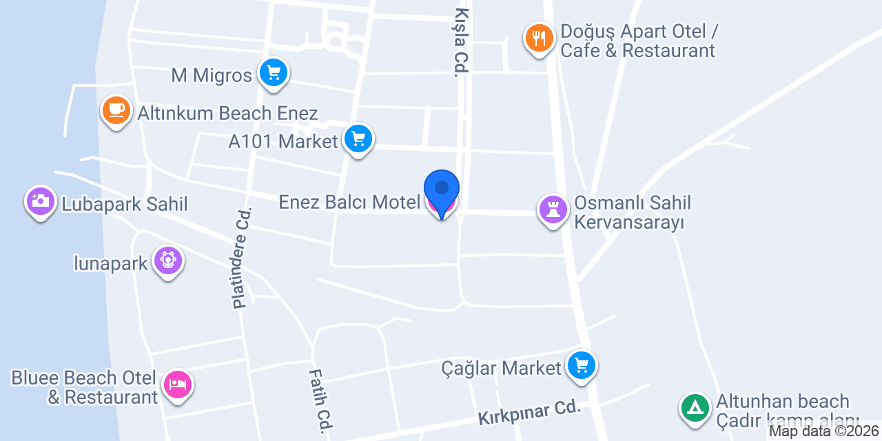 Enez Balcı Motel konumu