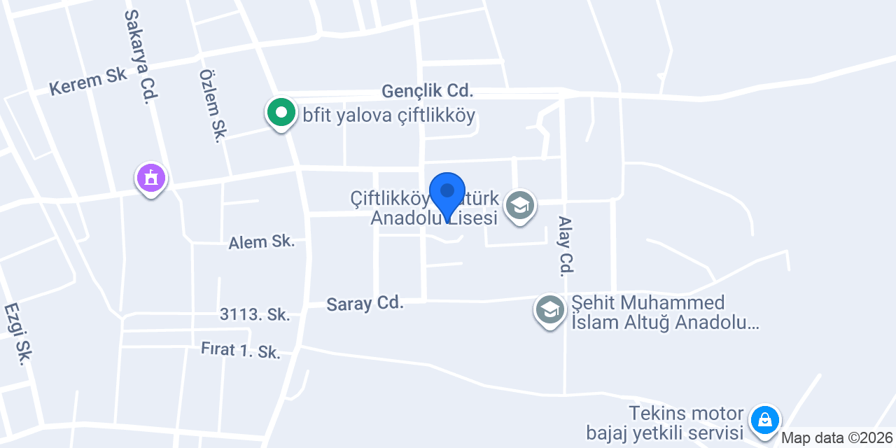 ÇİFTLİKKÖY RAGIP NAİLE SARAÇ ANAOKULU konumu