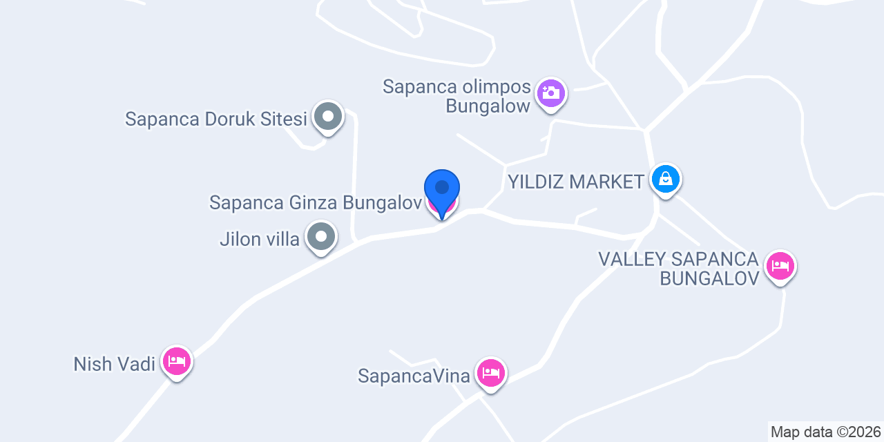 Sapanca Ginza Bungalov konumu