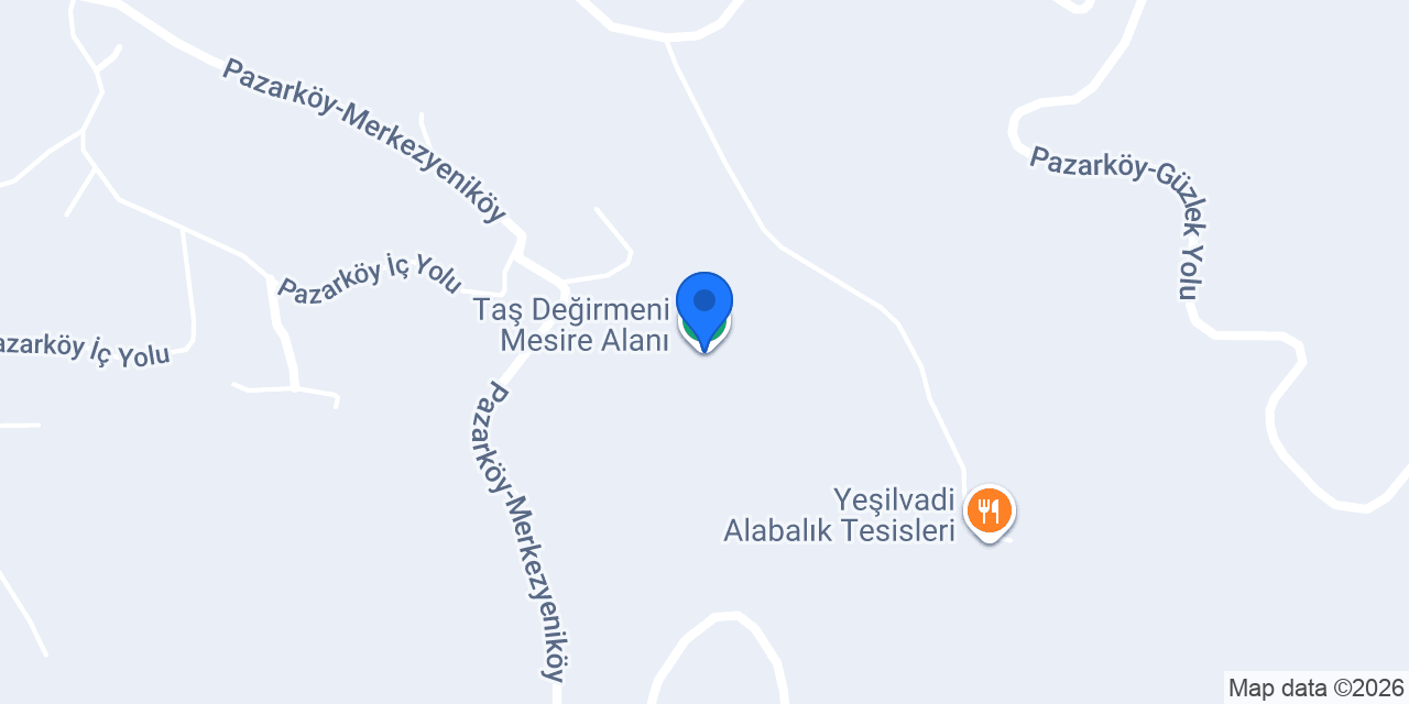 Taş Değirmeni Mesire Alanı konumu
