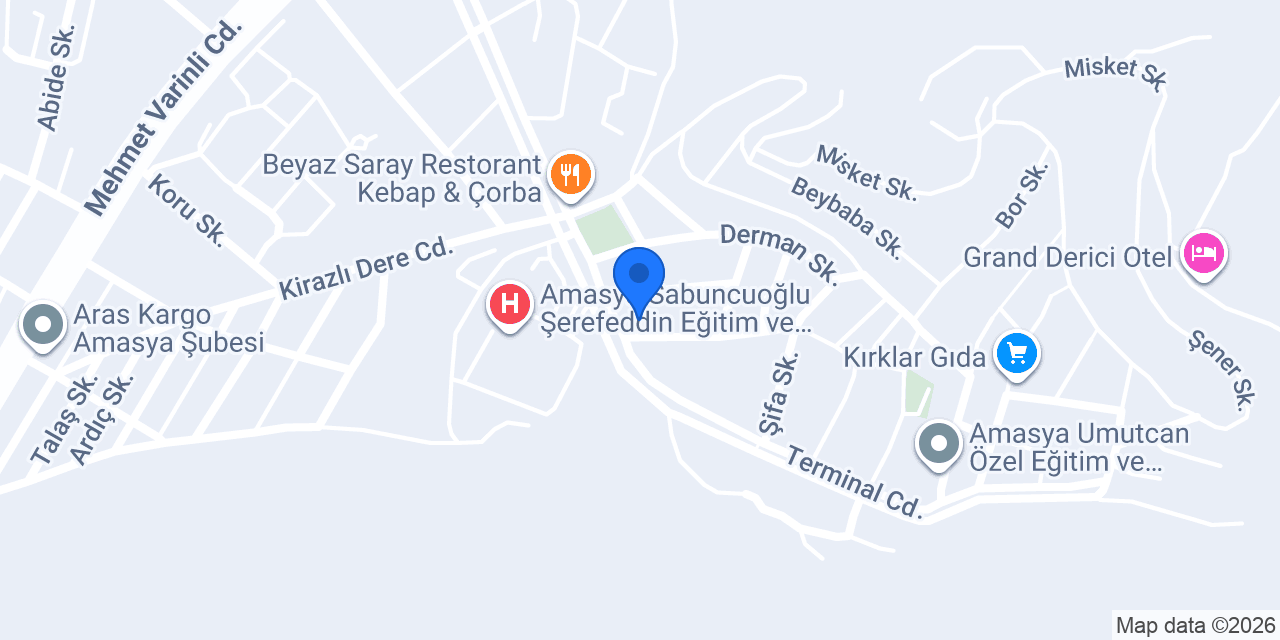 Ergun Pansiyon konumu