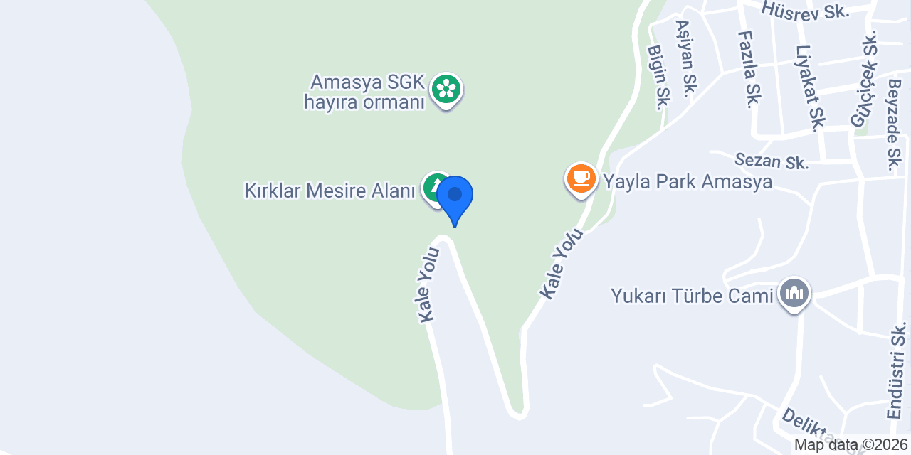 Kırklar Mesire Alanı konumu