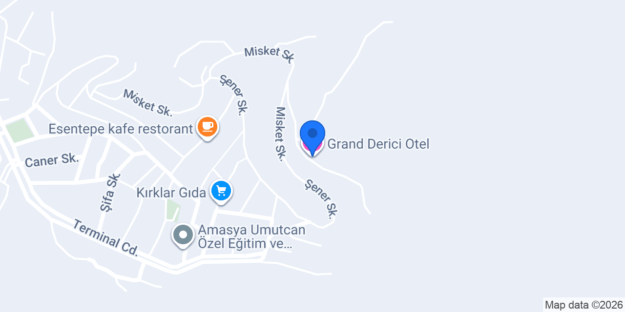 Grand Derici Otel konumu