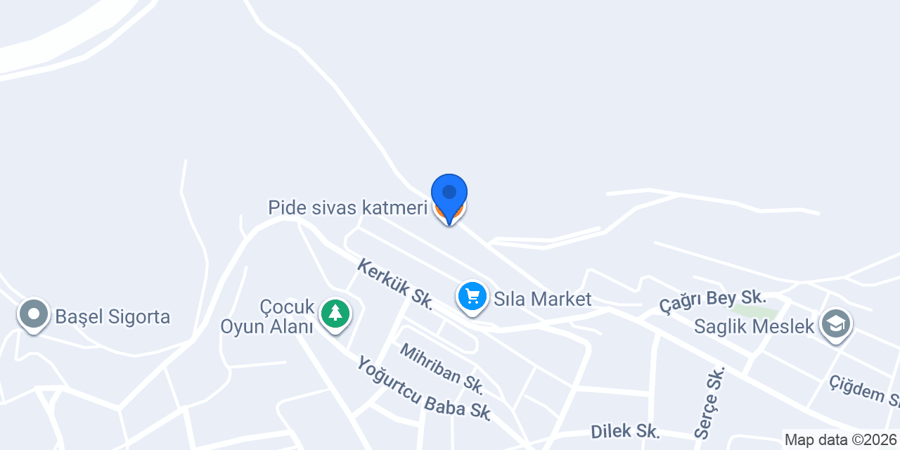 Pide sivas katmeri konumu