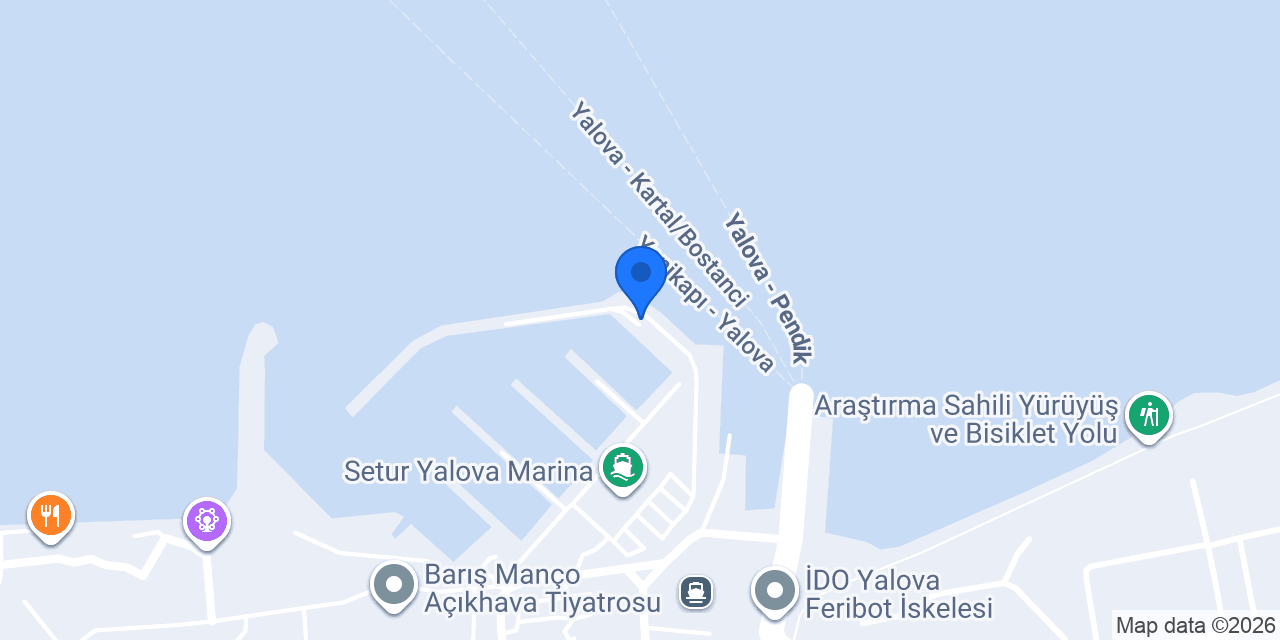 Tike Yalova Marina konumu