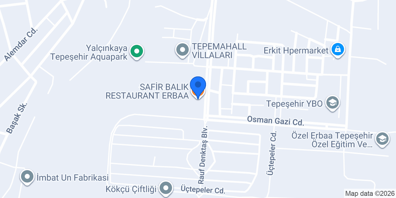 SAFİR BALIK RESTAURANT ERBAA konumu