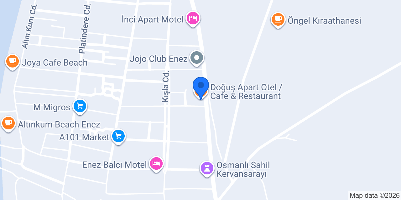 Doğuş Apart Otel / Cafe & Restaurant konumu