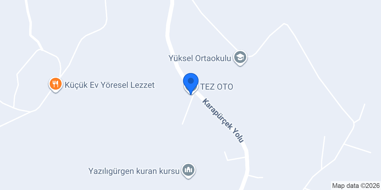 TEZ OTO konumu