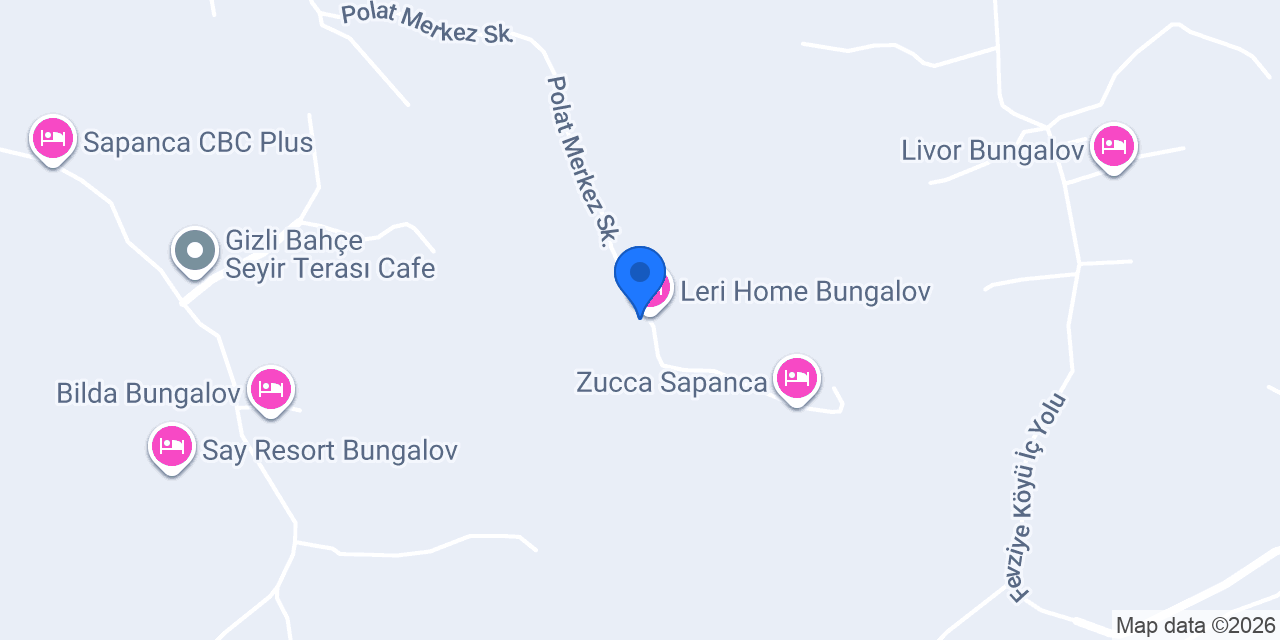 Vg Bungalow Sapanca konumu