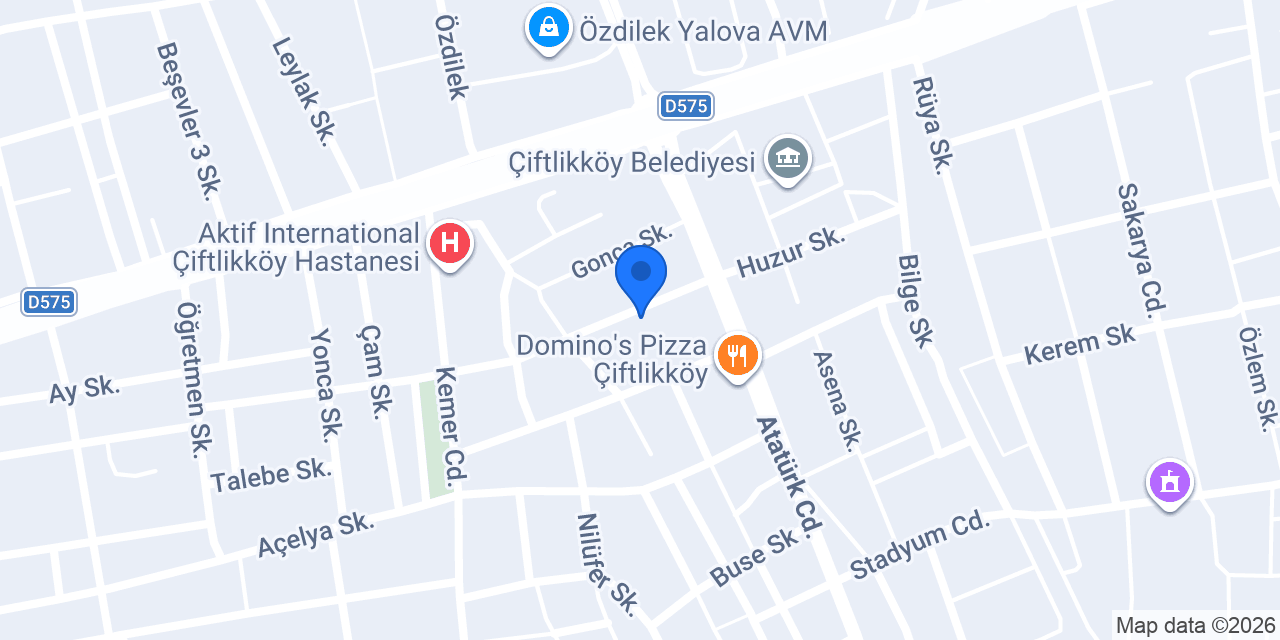 İnci Çiçekçilik konumu