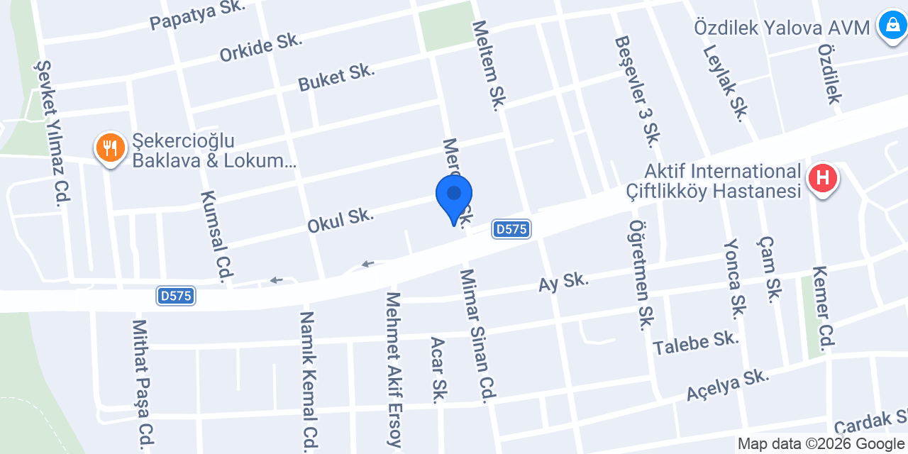 Kelebek Mobilya - Çiftlikköy konumu