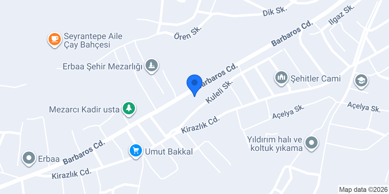 Mezarlık İmalathane konumu