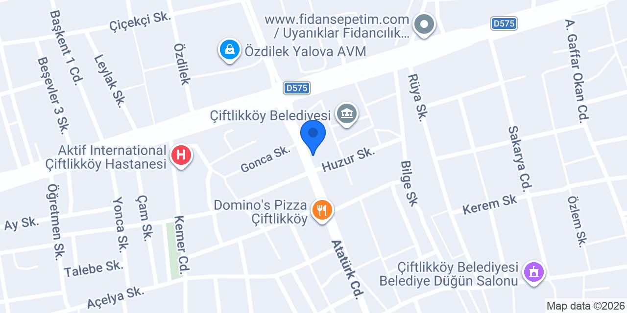 Pizzabulls Çiftlikköy - Yalova konumu