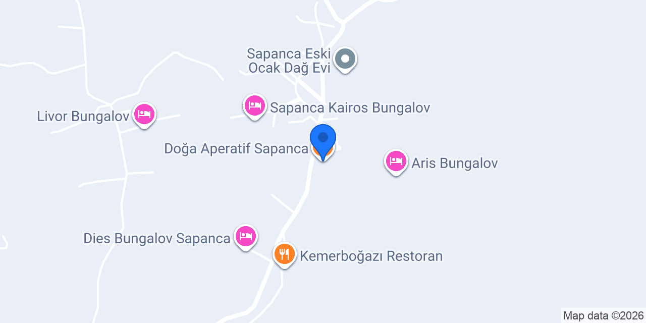 Doğa Aperatif Sapanca konumu