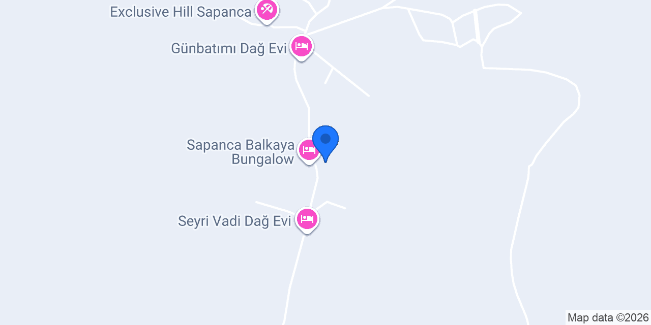 Sapanca Anka Bungalow konumu