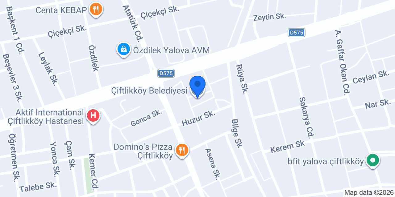 Çiftlikköy Belediyesi konumu