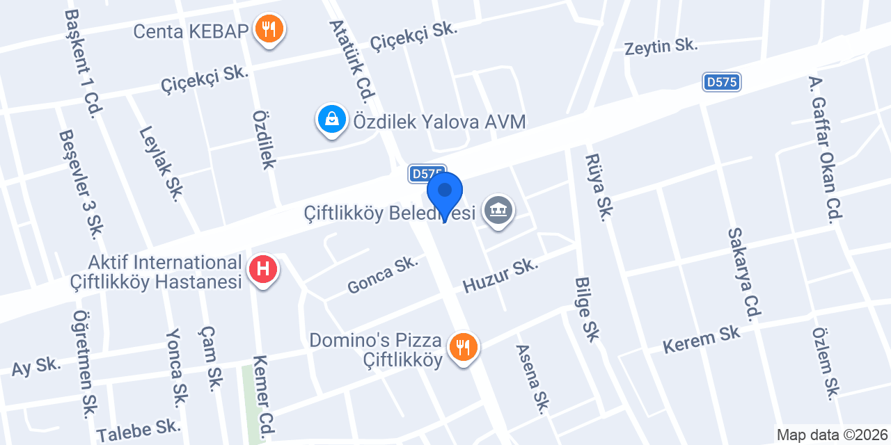 Çiftlikköy Noterliği konumu