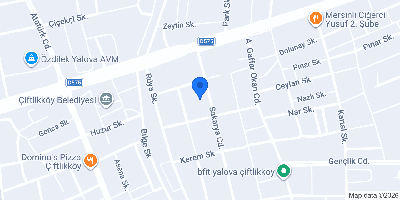 Yalova Orka Yapı Denetim konumu