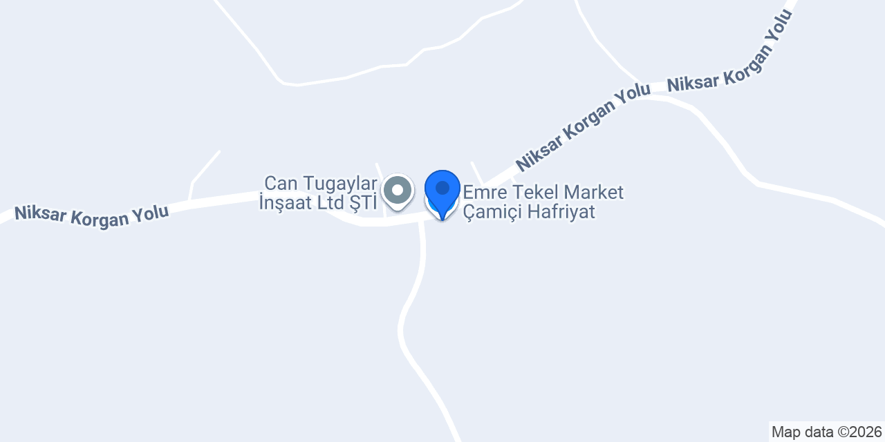 Emre Tekel Market Çamiçi Hafriyat konumu