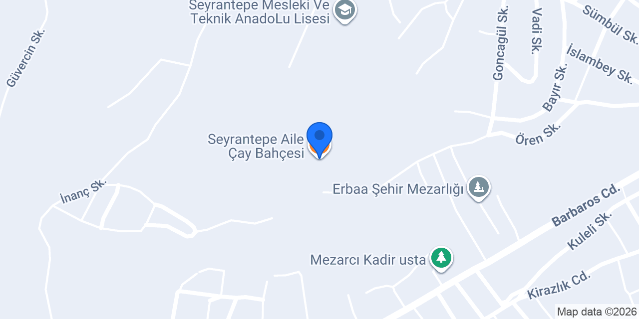 Seyrantepe Aile Çay Bahçesi konumu