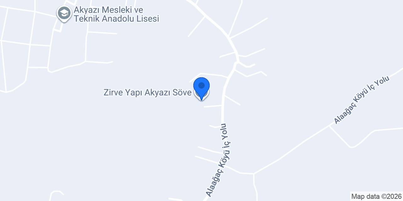 Zirve Yapı Akyazı Söve konumu