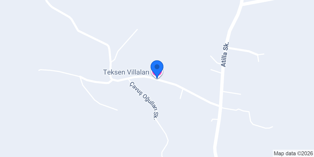 Teksen Villaları konumu