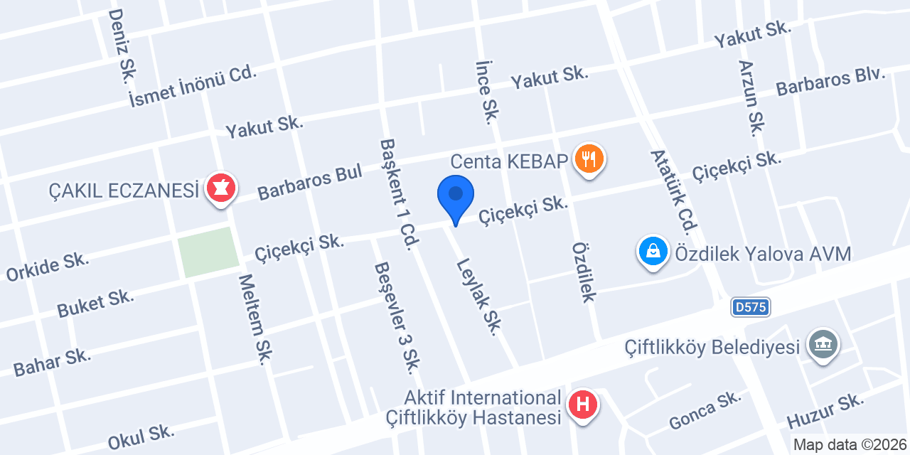 Pembe Mavi Eczanesi konumu