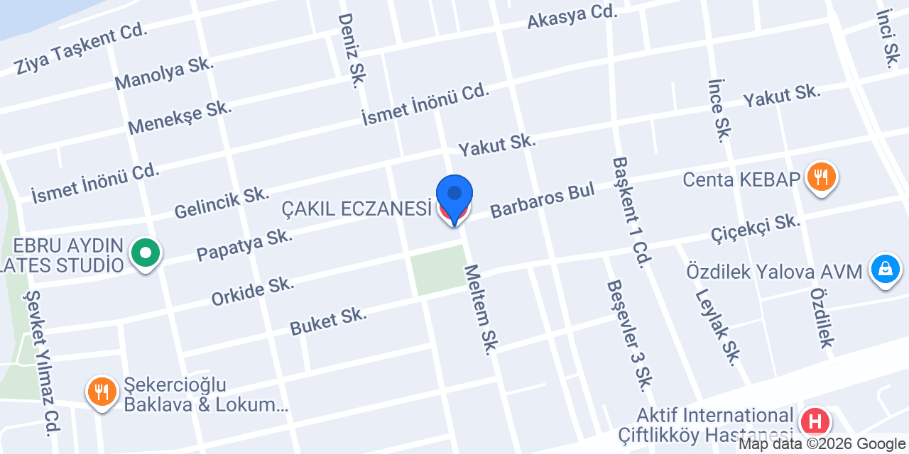 ÇAKIL ECZANESİ konumu