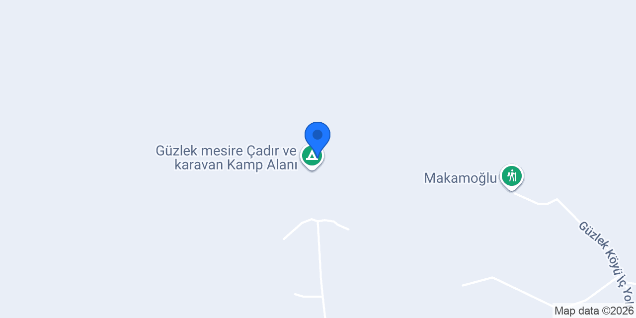 GÜZLEK KARAVAN PARK konumu