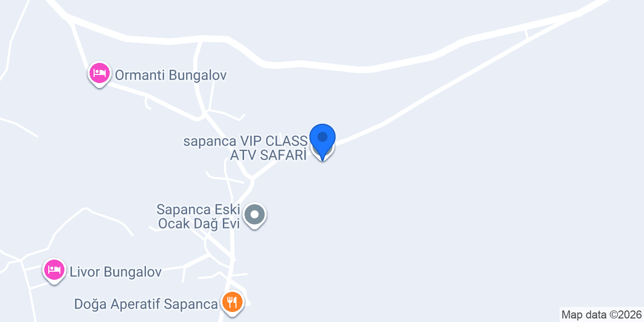 sapanca VIP CLASS ATV SAFARİ konumu