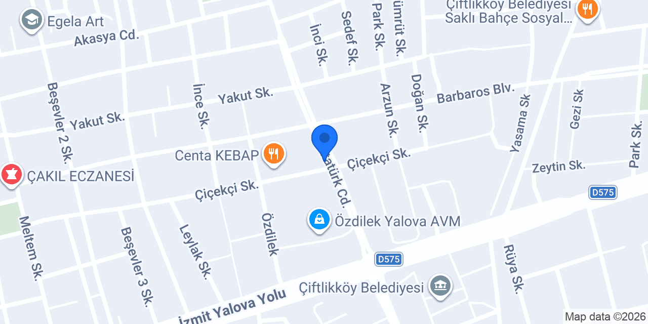 Çiftlikköy Eryiğit Elektrik konumu