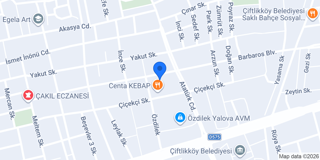 ÇİFTLİKKÖY VETERİNER MUAYENEHANESİ konumu