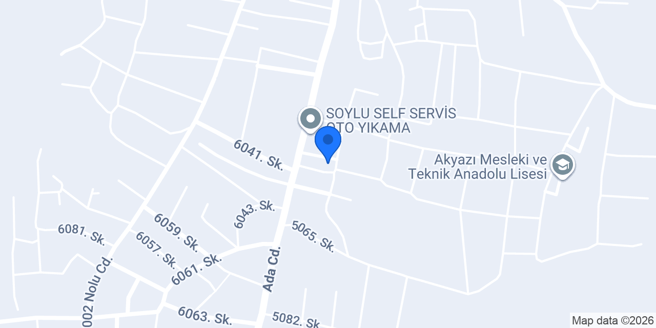 Akyazı Bosch Servis konumu