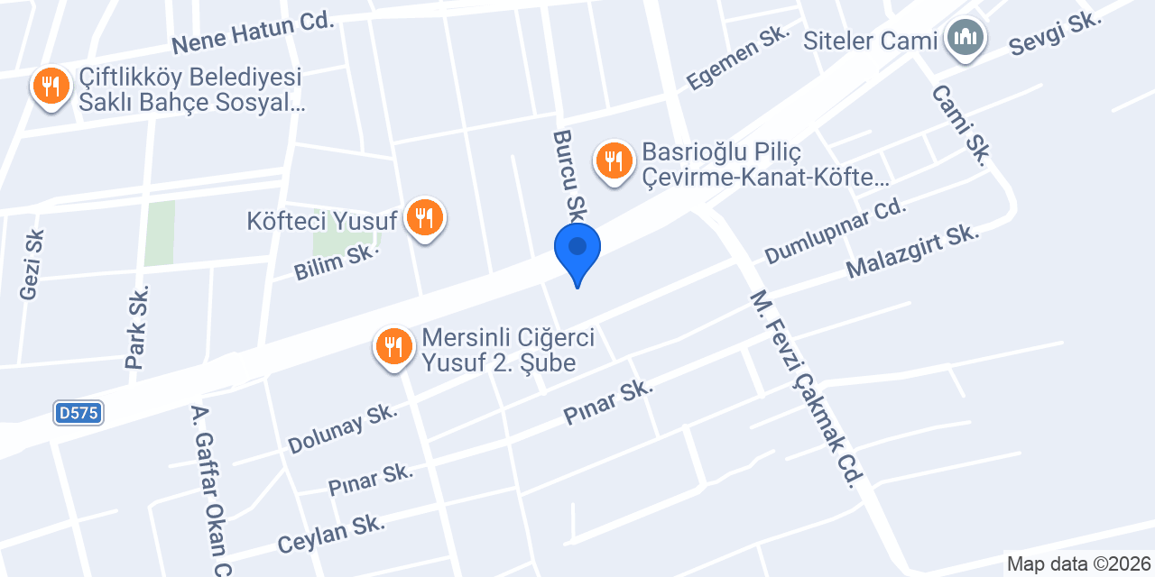 Şehir Dizayn Kent Mobilyaları Biryap konumu