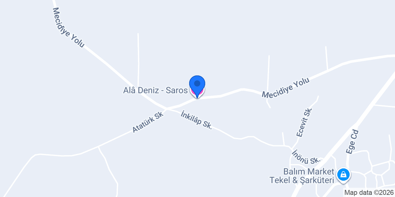Alâ Deniz - Saros konumu