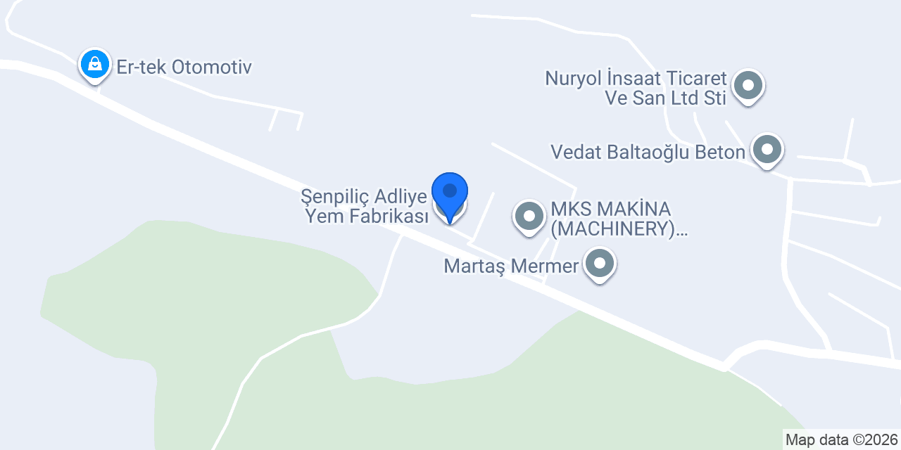 Şenpiliç Adliye Yem Fabrikası konumu