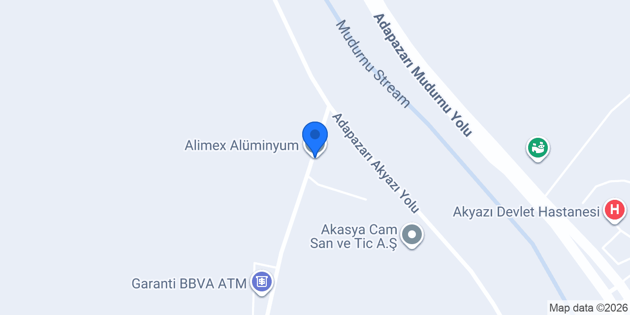 Alimex Alüminyum konumu
