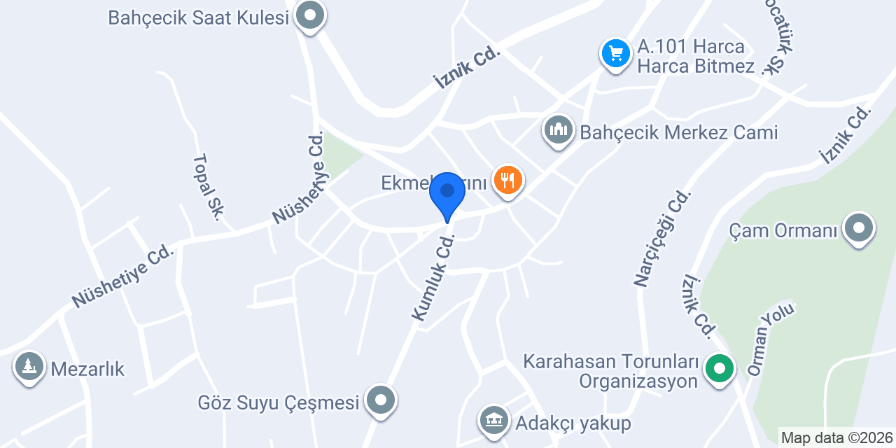 Sezer Gıda Aktariye Zahiriye konumu