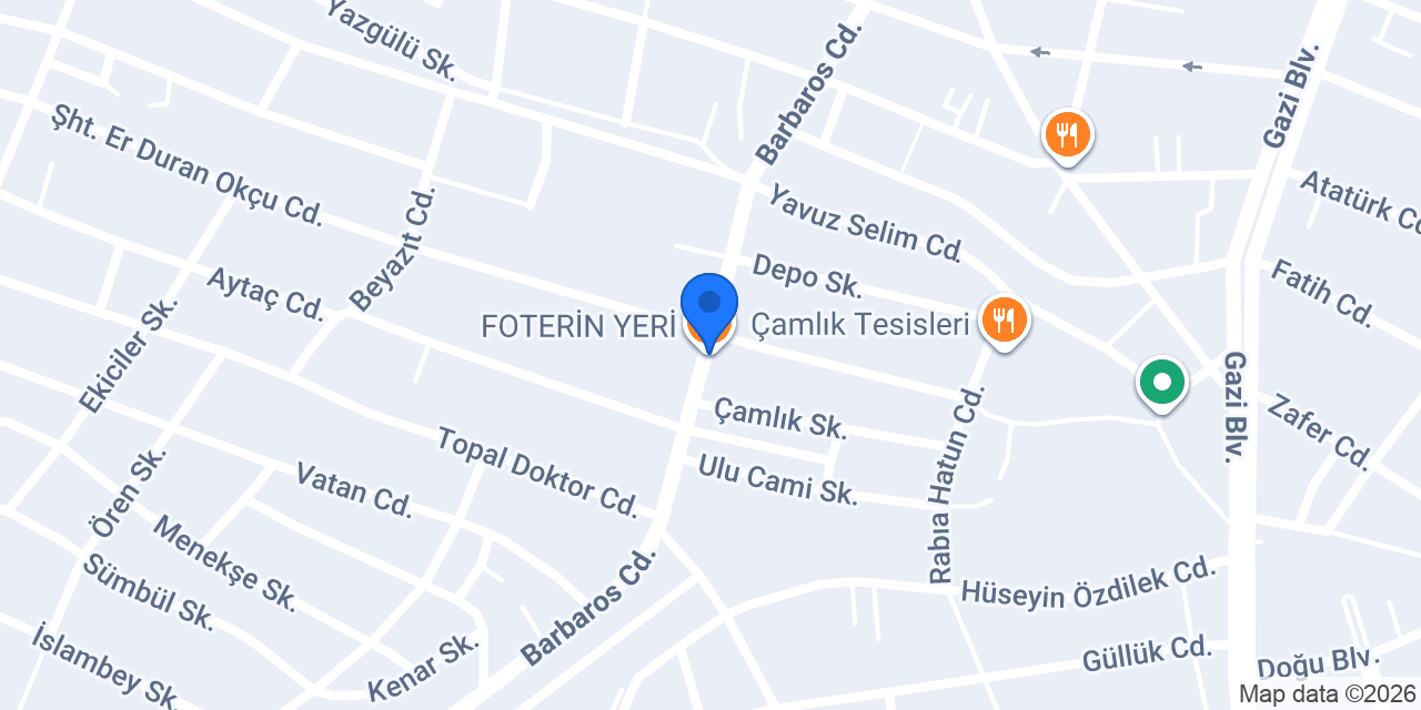 FOTERİN YERİ konumu