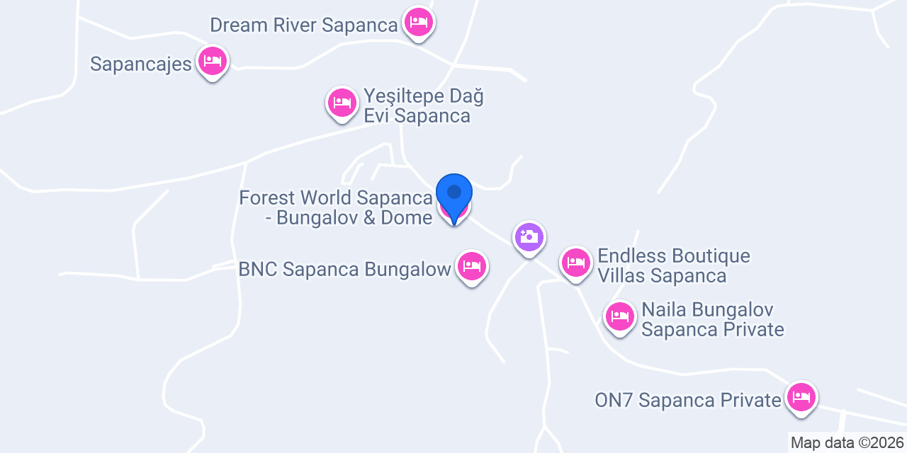 Forest World Sapanca - Bungalov & Dome konumu