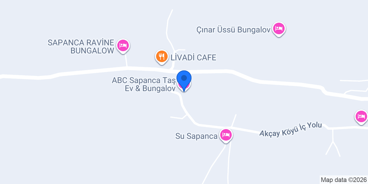 ABC Sapanca Taş Ev & Bungalov konumu