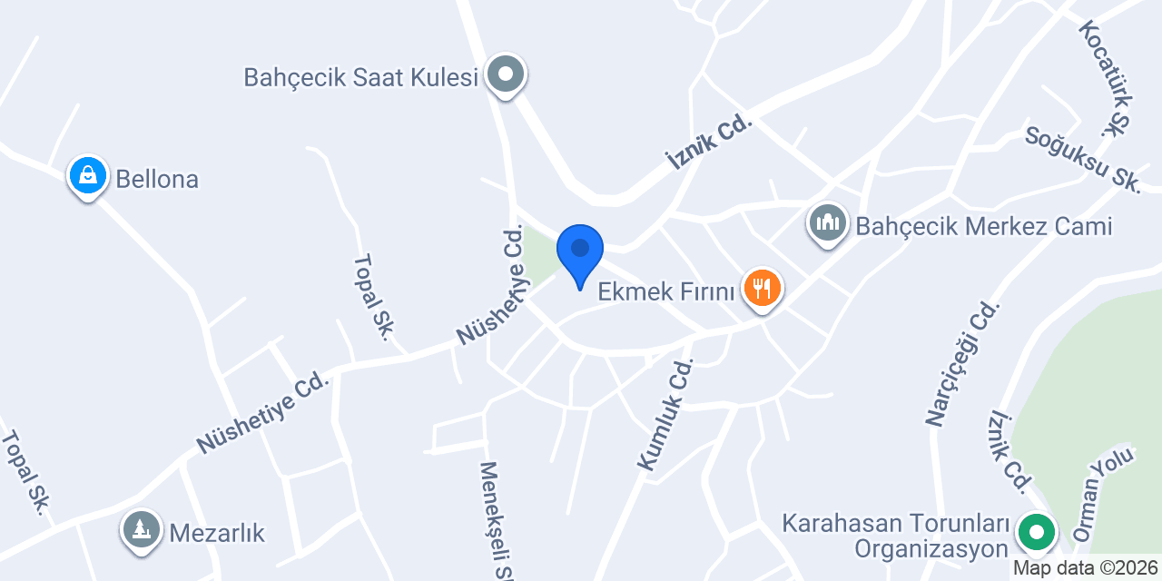 Bahçecik İlkokulu konumu
