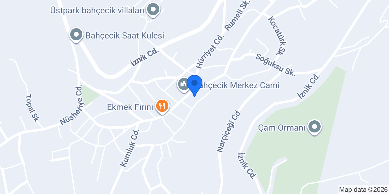 KO-MEK Bahçecik Kurs Merkezi konumu
