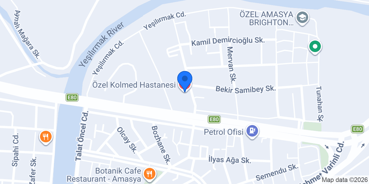 Özel Kolmed Hastanesi konumu