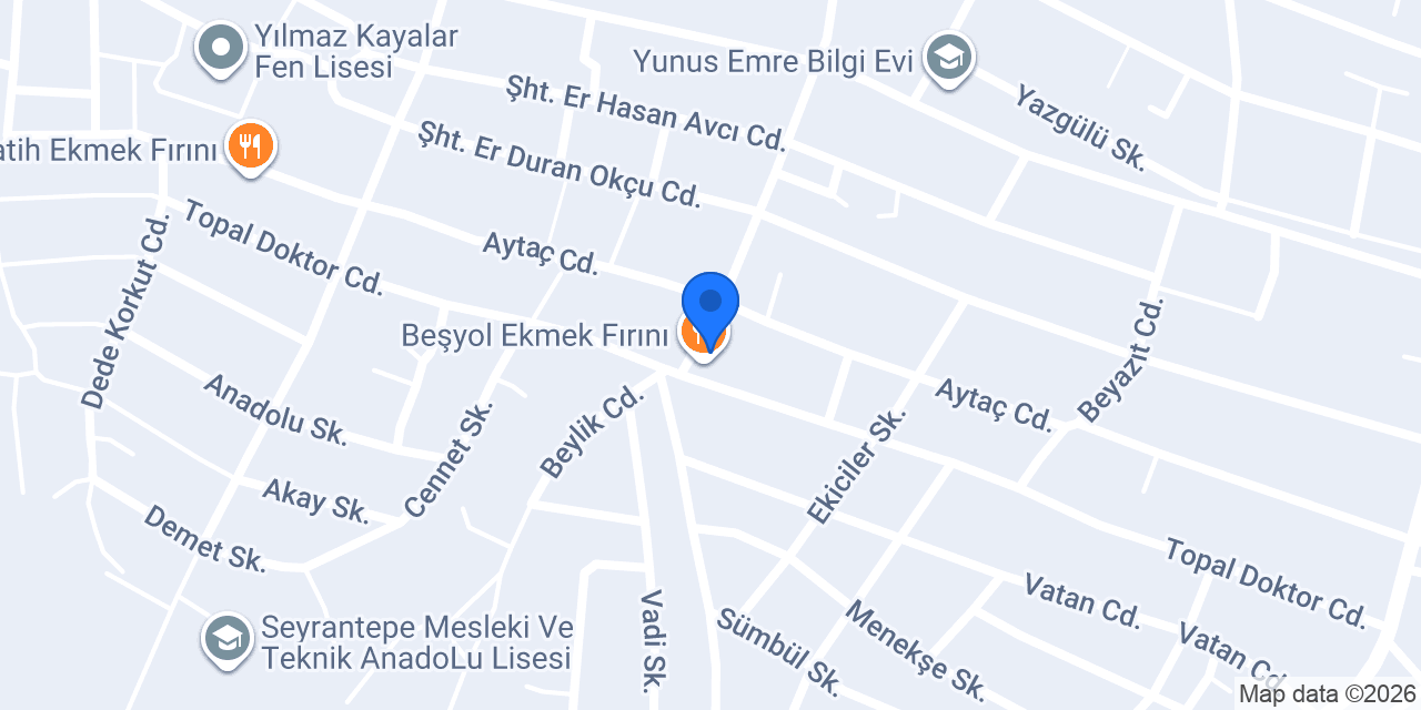 Mevlana pide konumu