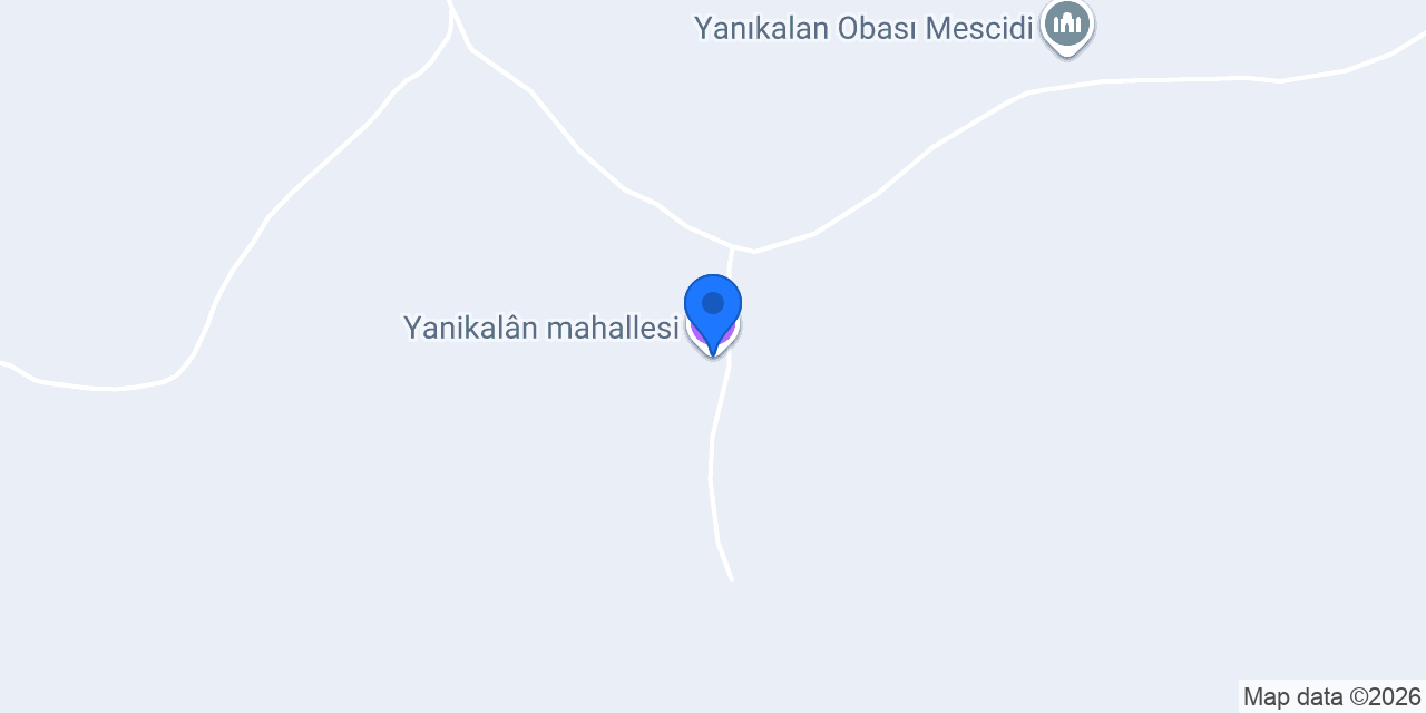 Yanikalân mahallesi konumu