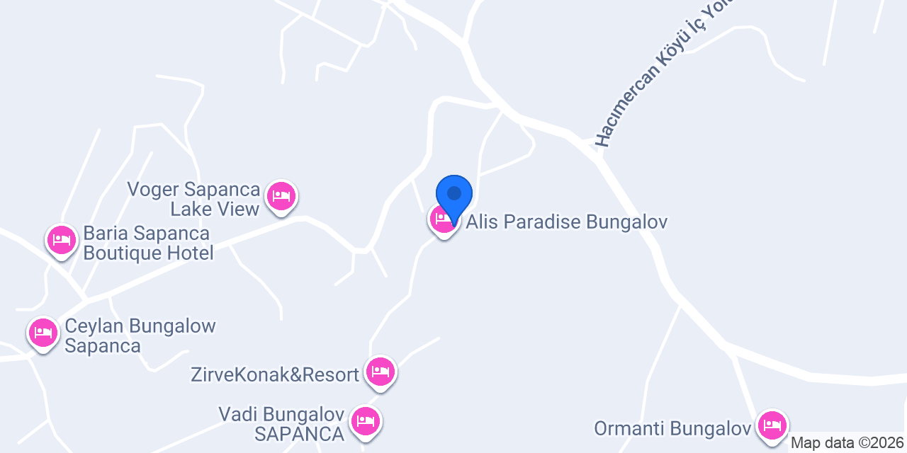 Sapanca sis vadi bungalov konumu