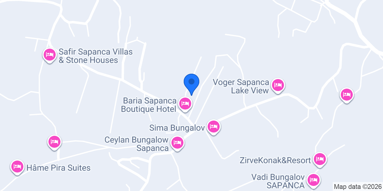 Sapanca ARF Bungalow konumu