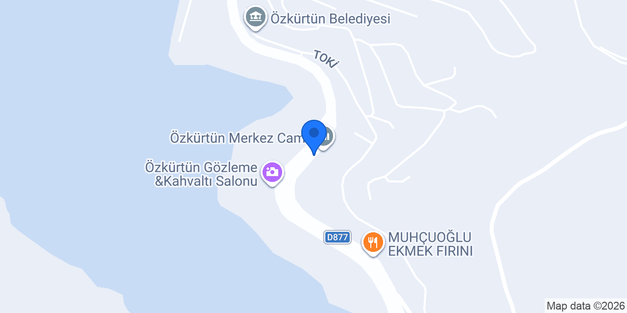Bayrak Kasap Özkürtün konumu