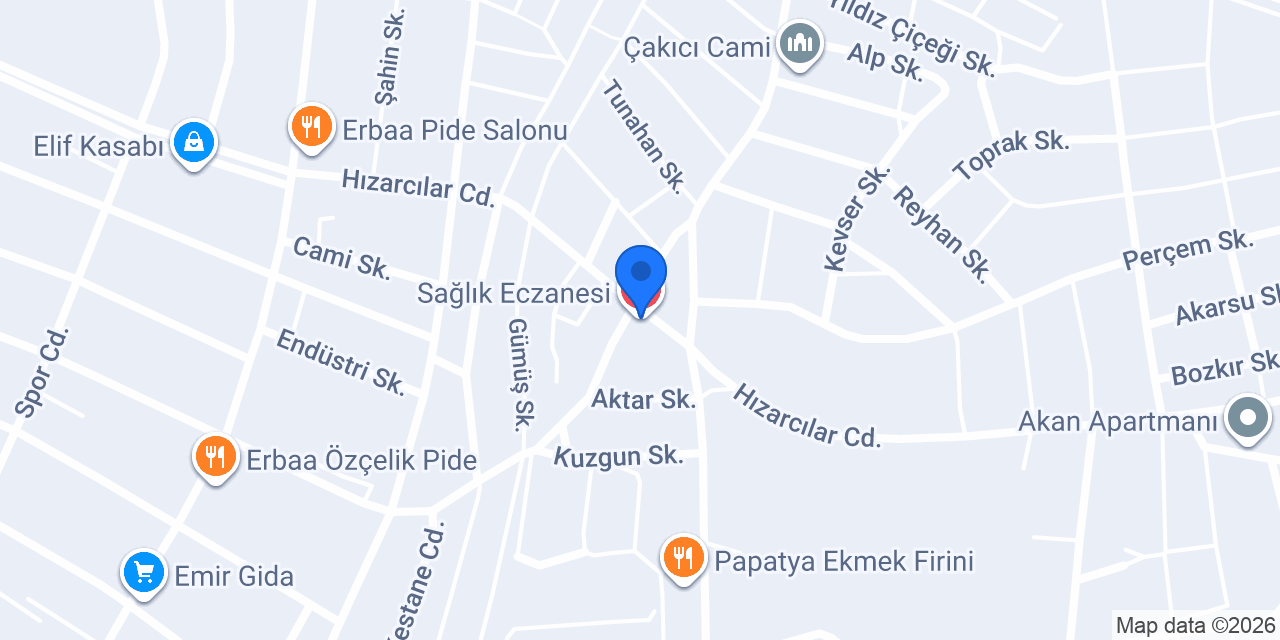 Sağlık Eczanesi konumu
